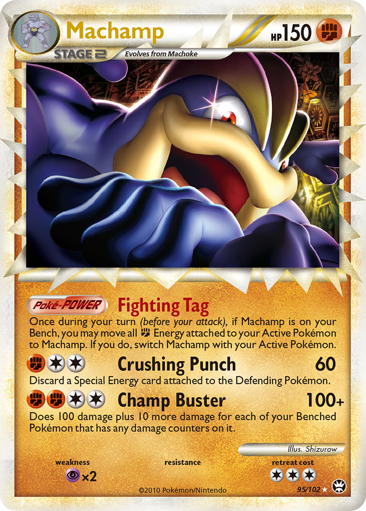 Machamp (95/102) [HeartGold & SoulSilver: Triumphant] | Good Games Morley