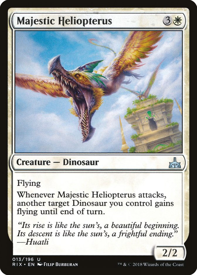Majestic Heliopterus [Rivals of Ixalan] | Good Games Morley