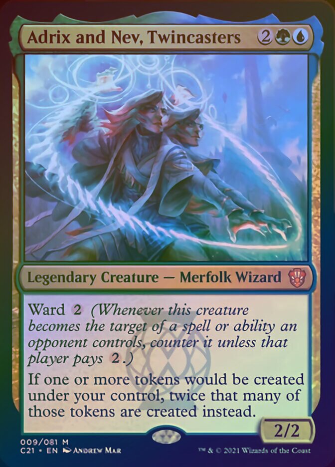 Adrix and Nev, Twincasters (Display Commander) [Commander 2021] | Good Games Morley