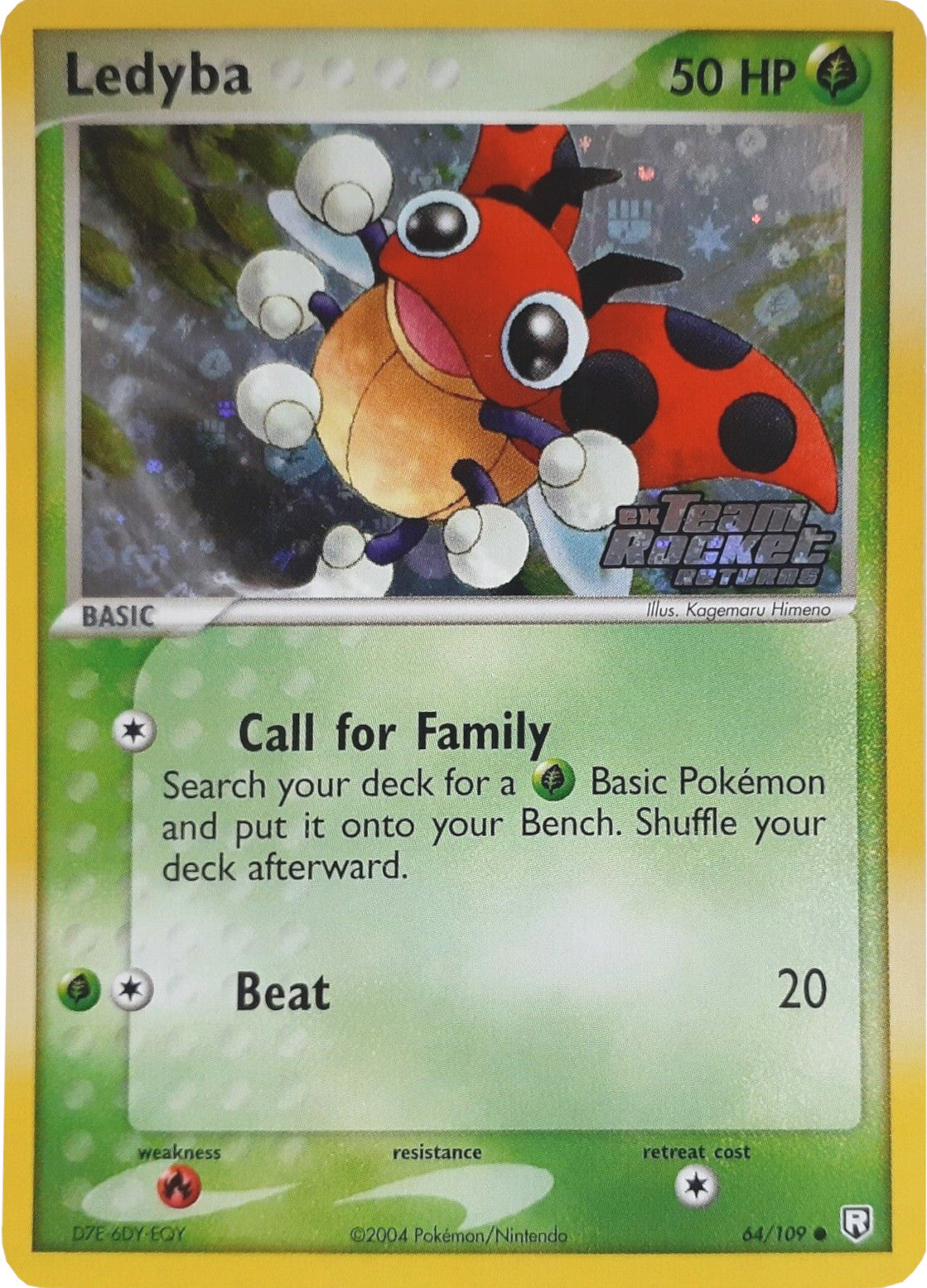 Ledyba (64/109) (Stamped) [EX: Team Rocket Returns] | Good Games Morley