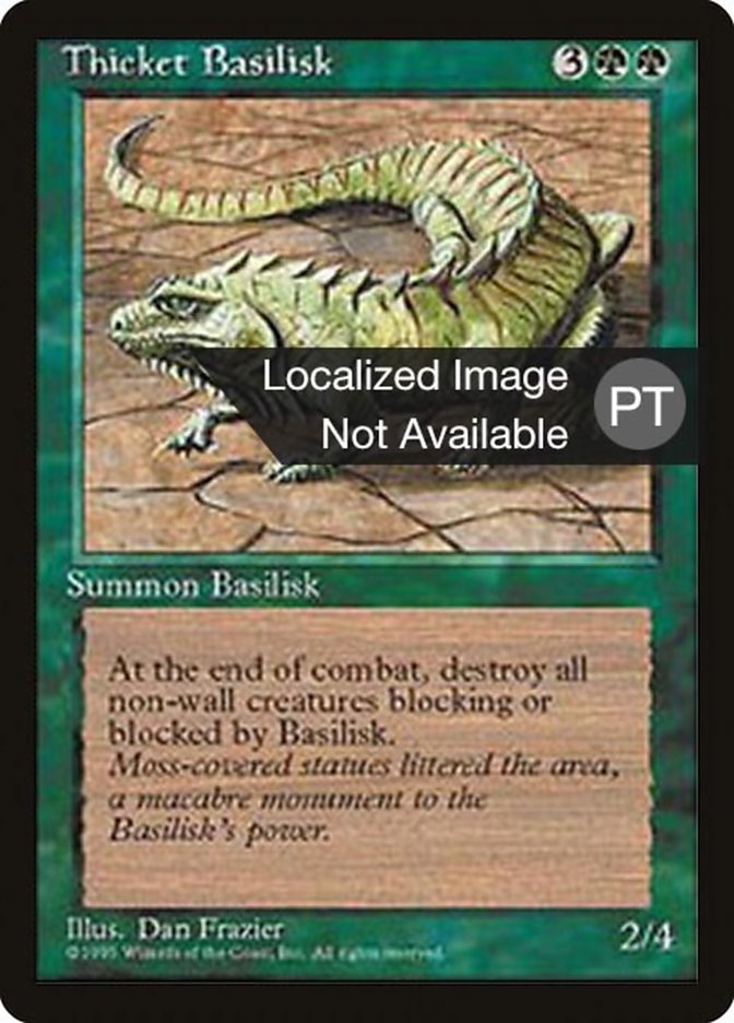 Thicket Basilisk [Fourth Edition (Foreign Black Border)] | Good Games Morley