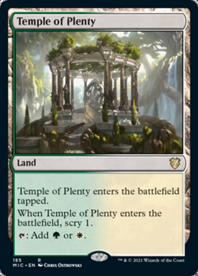 Temple of Plenty [Innistrad: Midnight Hunt Commander] | Good Games Morley