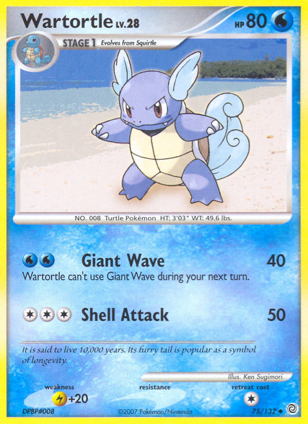 Wartortle (75/132) [Diamond & Pearl: Secret Wonders] | Good Games Morley