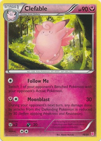 Clefable (16/30) [XY: Trainer Kit 1 - Wigglytuff] | Good Games Morley