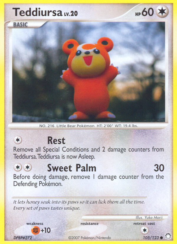 Teddiursa (105/123) [Diamond & Pearl: Mysterious Treasures] | Good Games Morley