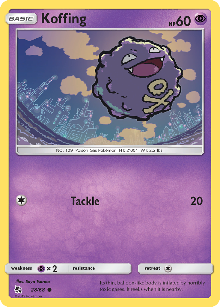 Koffing (28/68) [Sun & Moon: Hidden Fates] | Good Games Morley