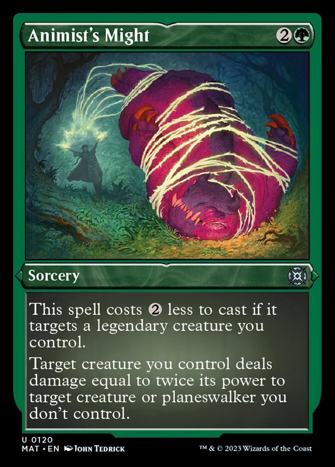 Animist's Might (Foil Etched) [March of the Machine: The Aftermath] | Good Games Morley