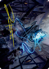 Dreamshackle Geist Art Card (Gold-Stamped Signature) [Innistrad: Crimson Vow Art Series] | Good Games Morley