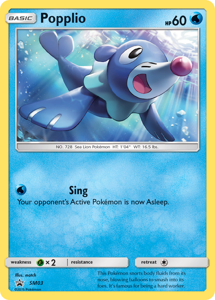 Popplio (SM03) [Sun & Moon: Black Star Promos] | Good Games Morley