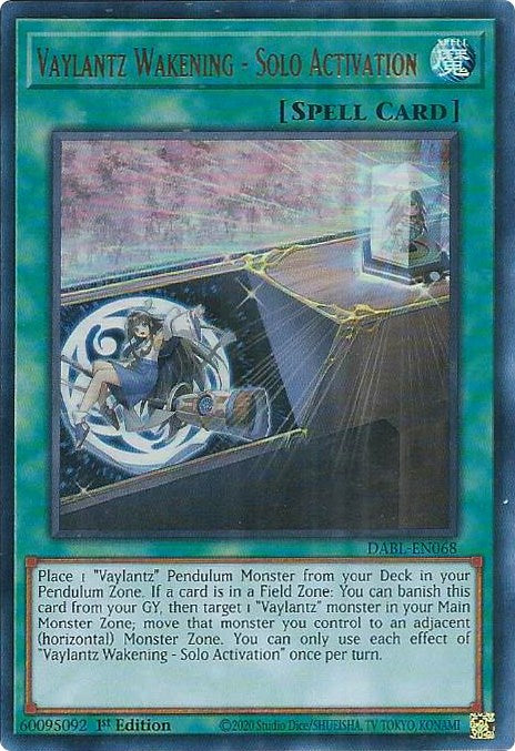 Vaylantz Wakening - Solo Activation [DABL-EN068] Ultra Rare | Good Games Morley