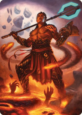 Koth, Fire of Resistance Art Card [Phyrexia: All Will Be One Art Series] | Good Games Morley