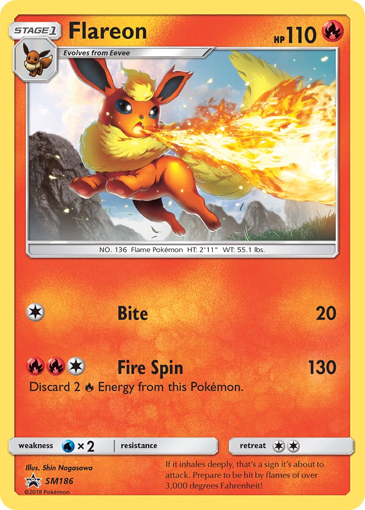 Flareon (SM186) [Sun & Moon: Black Star Promos] | Good Games Morley
