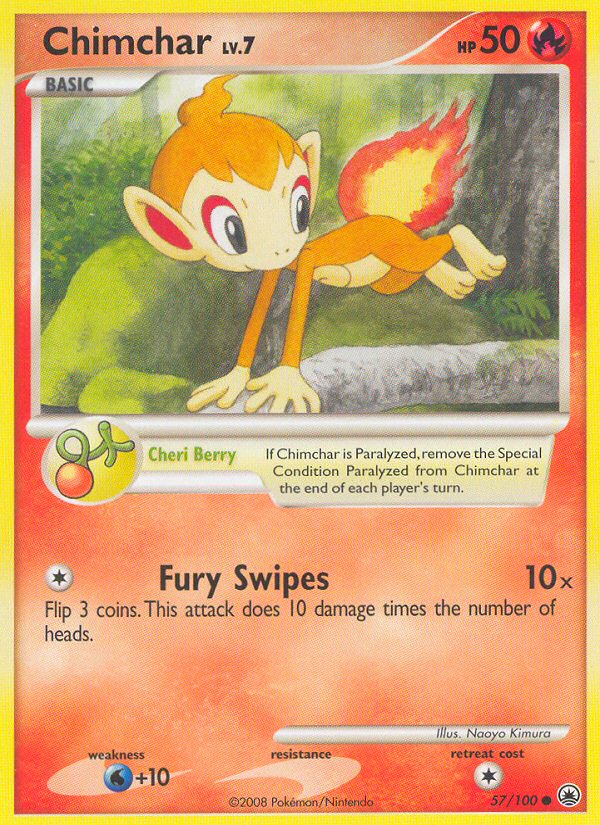 Chimchar (57/100) [Diamond & Pearl: Majestic Dawn] | Good Games Morley