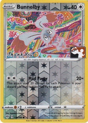 Bunnelby (150/189) (Thank You Promo) [Sword & Shield: Darkness Ablaze] | Good Games Morley