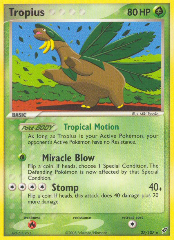 Tropius (27/107) [EX: Deoxys] | Good Games Morley