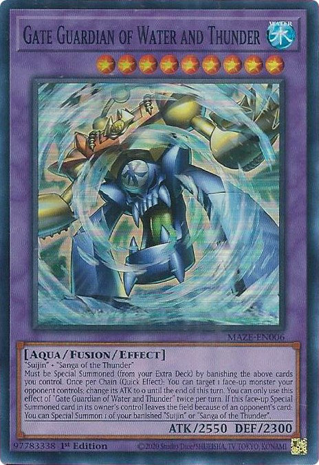 Gate Guardian of Water and Thunder [MAZE-EN006] Super Rare | Good Games Morley