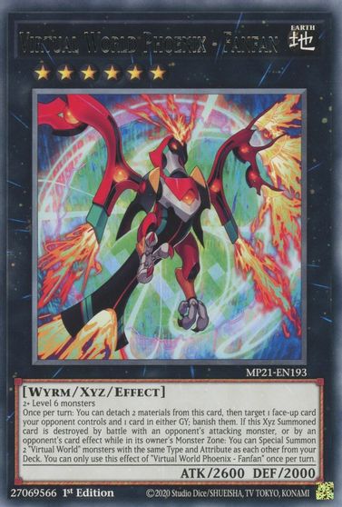 Virtual World Phoenix - Fanfan [MP21-EN193] Rare | Good Games Morley