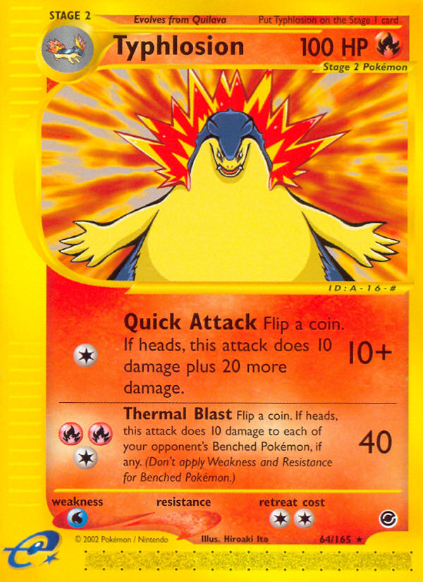 Typhlosion (64/165) [Expedition: Base Set] | Good Games Morley