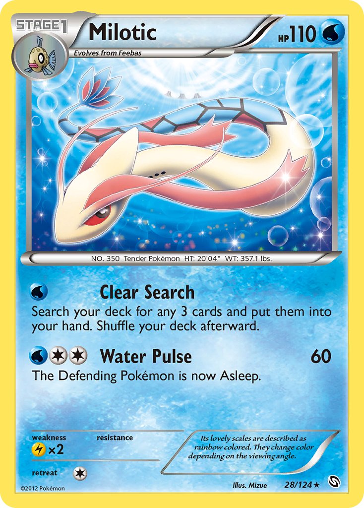 Milotic (28/124) (Theme Deck Exclusive) [Black & White: Dragons Exalted] | Good Games Morley