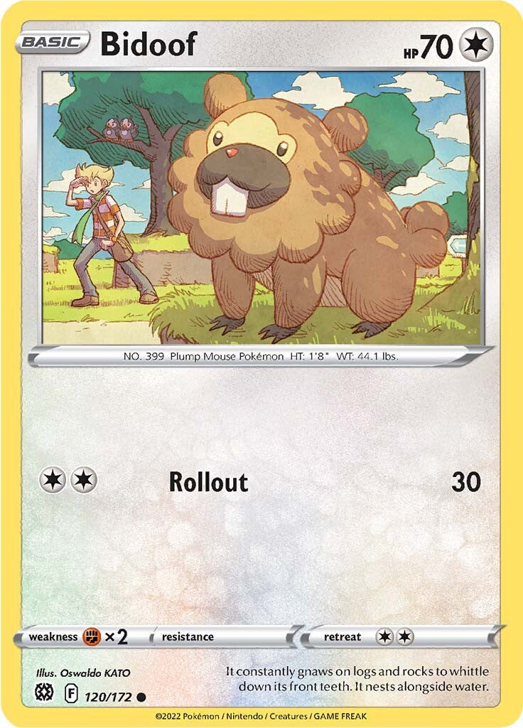 Bidoof (120/172) [Sword & Shield: Brilliant Stars] | Good Games Morley