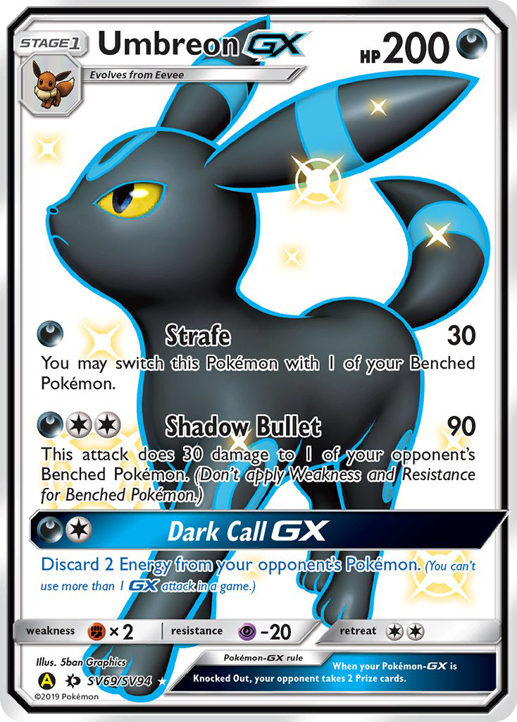 Umbreon GX (SV69/SV94) [Sun & Moon: Hidden Fates - Shiny Vault] | Good Games Morley