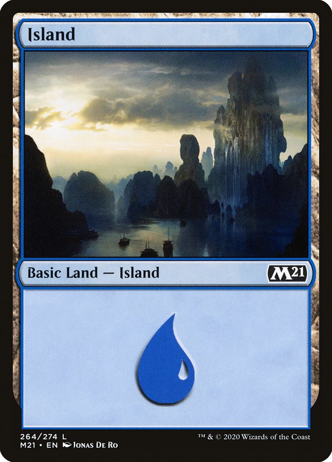 Island (264) [Core Set 2021] | Good Games Morley