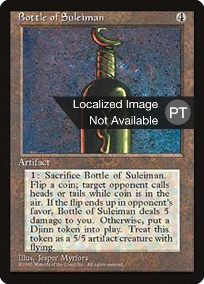 Bottle of Suleiman [Fourth Edition (Foreign Black Border)] | Good Games Morley