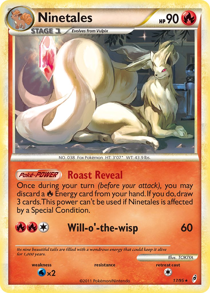 Ninetales (17/95) (Theme Deck Exclusive) [HeartGold & SoulSilver: Call of Legends] | Good Games Morley