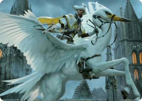 Gryff Rider Art Card [Innistrad: Crimson Vow Art Series] | Good Games Morley