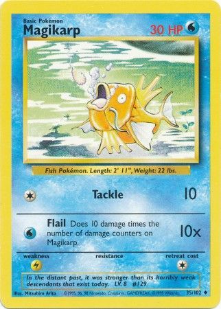 Magikarp (35/102) [Base Set Unlimited] | Good Games Morley