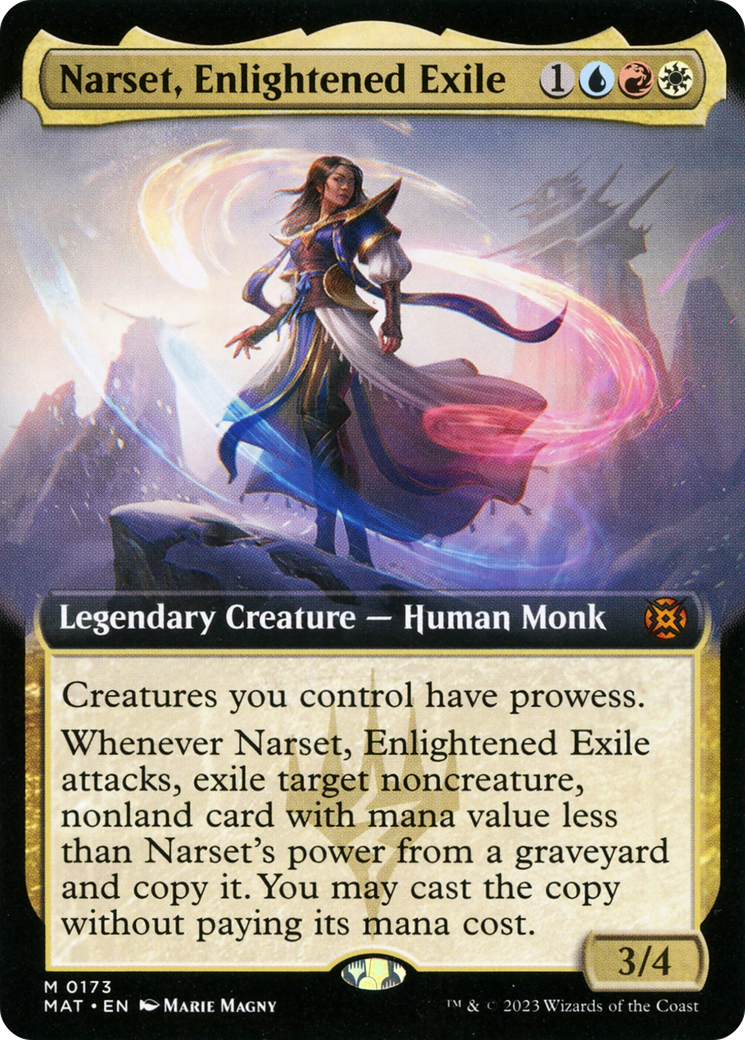 Narset, Enlightened Exile (Extended Art) [March of the Machine: The Aftermath] | Good Games Morley