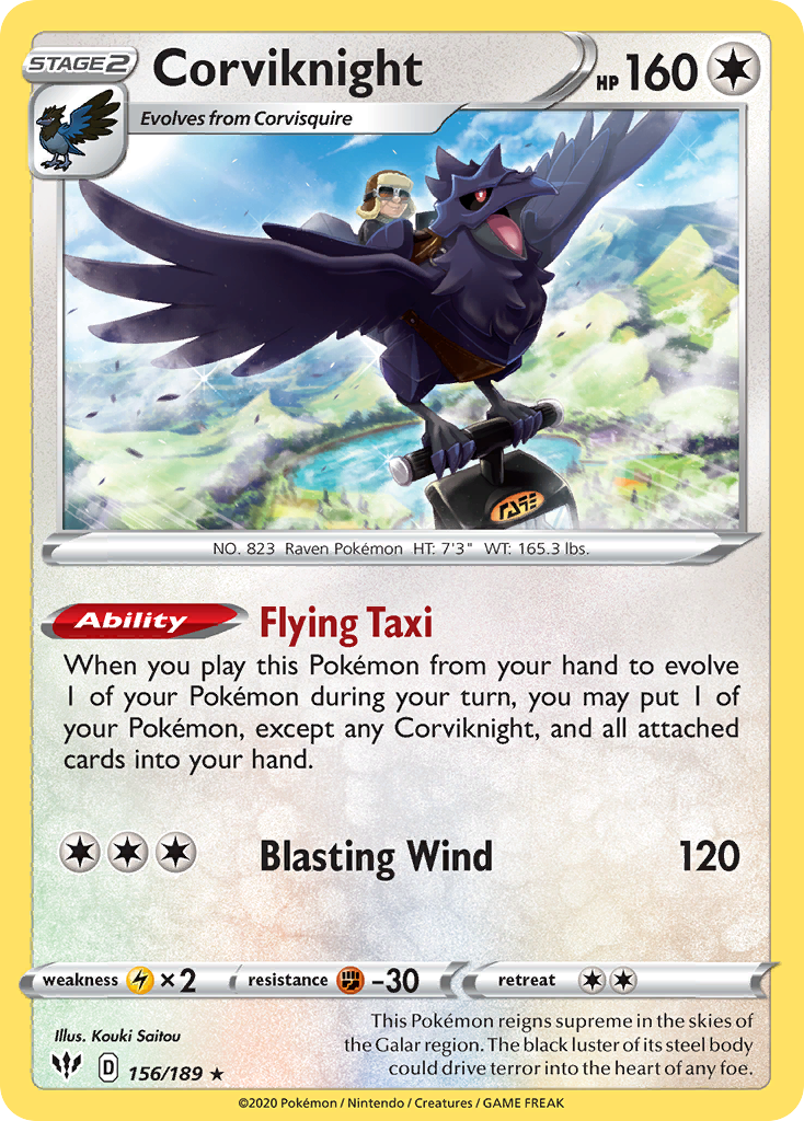 Corviknight (156/189) [Sword & Shield: Darkness Ablaze] | Good Games Morley