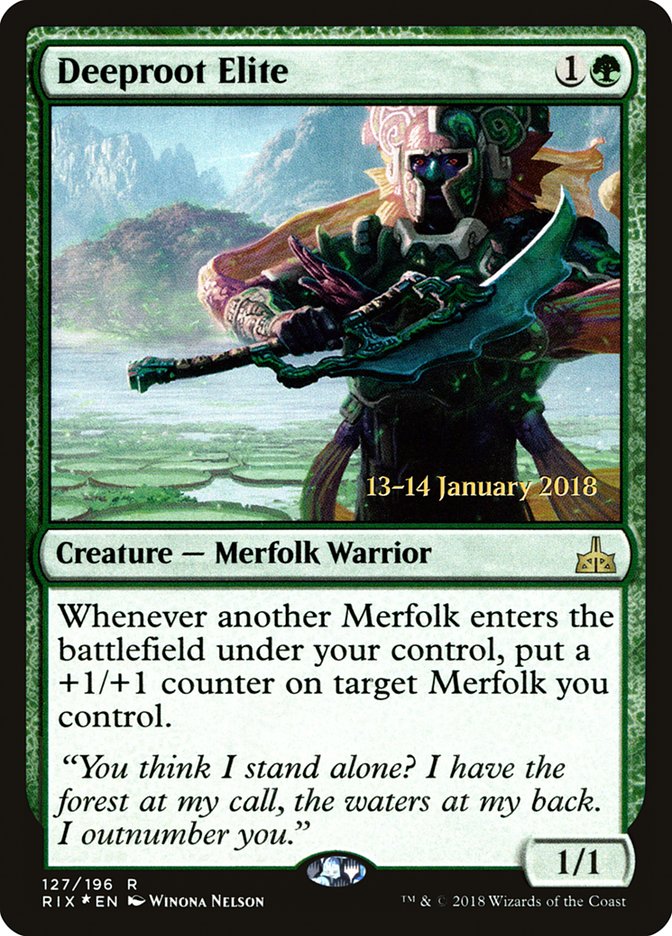 Deeproot Elite [Rivals of Ixalan Prerelease Promos] | Good Games Morley