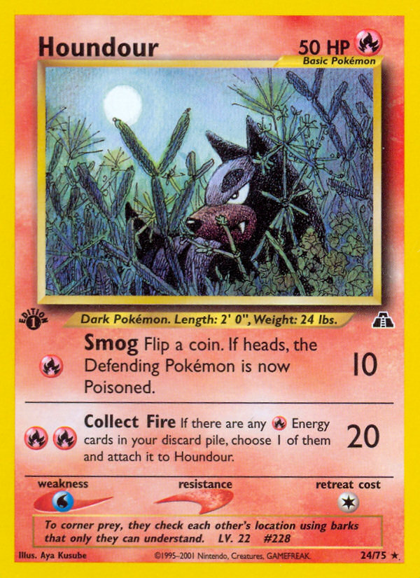 Houndour (24/75) [Neo Discovery 1st Edition] | Good Games Morley
