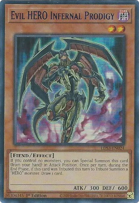 Evil HERO Infernal Prodigy (Blue) [LDS3-EN024] Ultra Rare | Good Games Morley