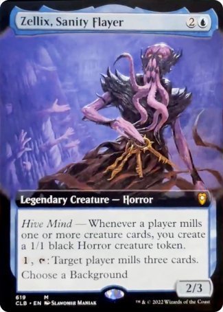 Zellix, Sanity Flayer (Extended Art) [Commander Legends: Battle for Baldur's Gate] | Good Games Morley