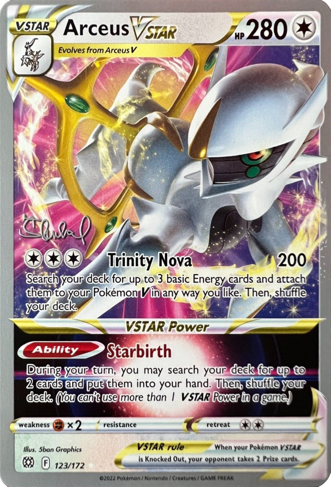 Arceus VSTAR (123/172) (ADP - Ondrej Skubal) [World Championships 2022] | Good Games Morley