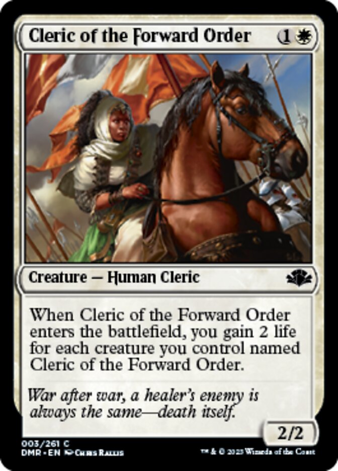 Cleric of the Forward Order [Dominaria Remastered] | Good Games Morley