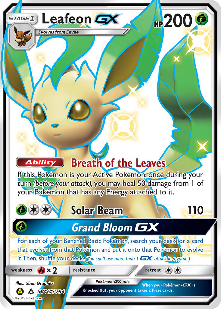 Leafeon GX (SV46/SV94) [Sun & Moon: Hidden Fates - Shiny Vault] | Good Games Morley