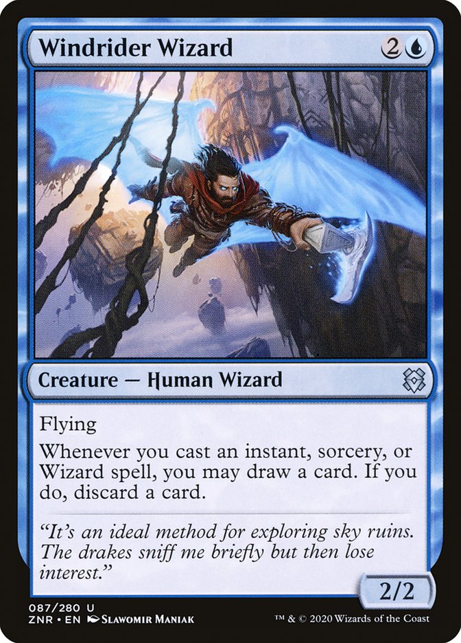 Windrider Wizard [Zendikar Rising] | Good Games Morley
