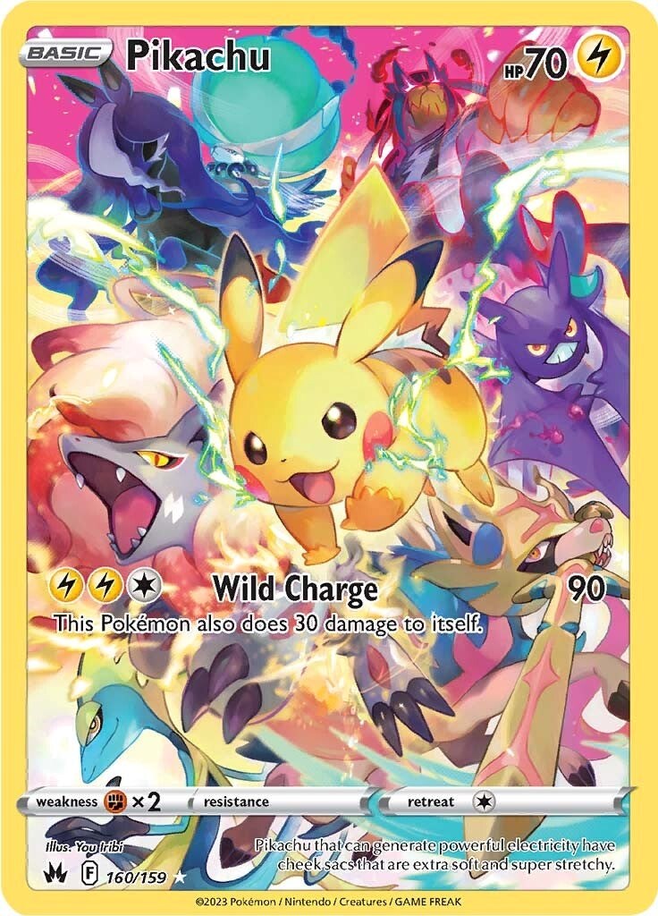 Pikachu (160/159) (Secret) [Sword & Shield: Crown Zenith] | Good Games Morley
