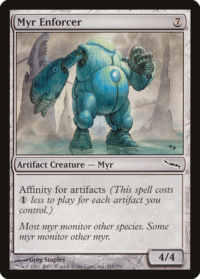 Myr Enforcer [Mirrodin] | Good Games Morley