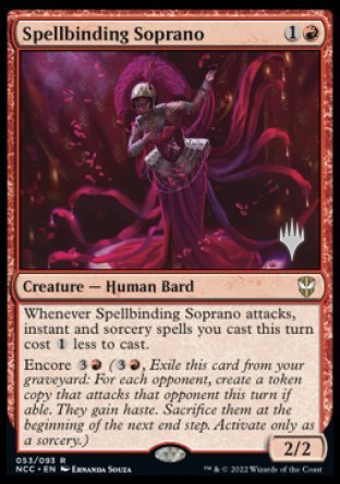Spellbinding Soprano (Promo Pack) [Streets of New Capenna Commander Promos] | Good Games Morley