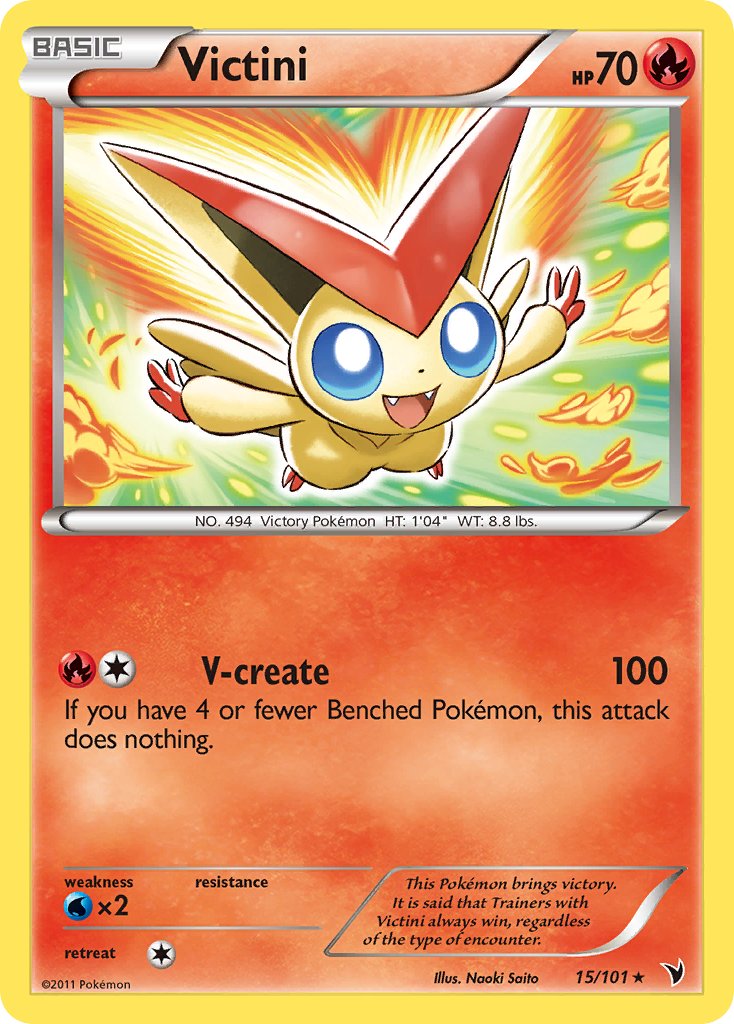 Victini (15/101) (Theme Deck Exclusive) [Black & White: Noble Victories] | Good Games Morley