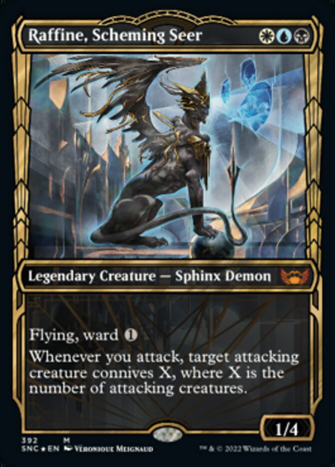 Raffine, Scheming Seer (Showcase Golden Age Gilded Foil) [Streets of New Capenna] | Good Games Morley