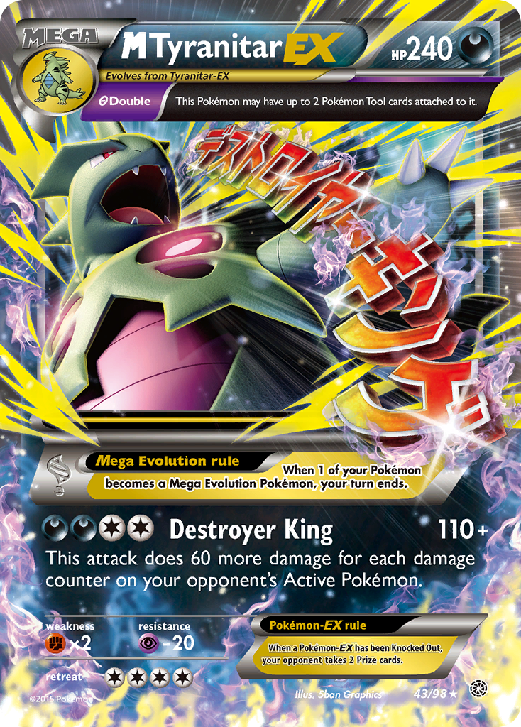M Tyranitar EX (43/98) [XY: Ancient Origins] | Good Games Morley