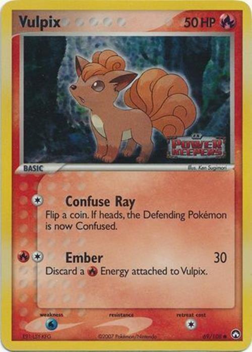 Vulpix (69/108) (Stamped) [EX: Power Keepers] | Good Games Morley
