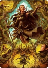 Nissa of Shadowed Boughs 2 Art Card [Zendikar Rising Art Series] | Good Games Morley