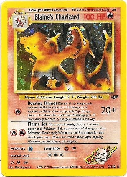 Blaine's Charizard (2/132) [Gym Challenge Unlimited] | Good Games Morley