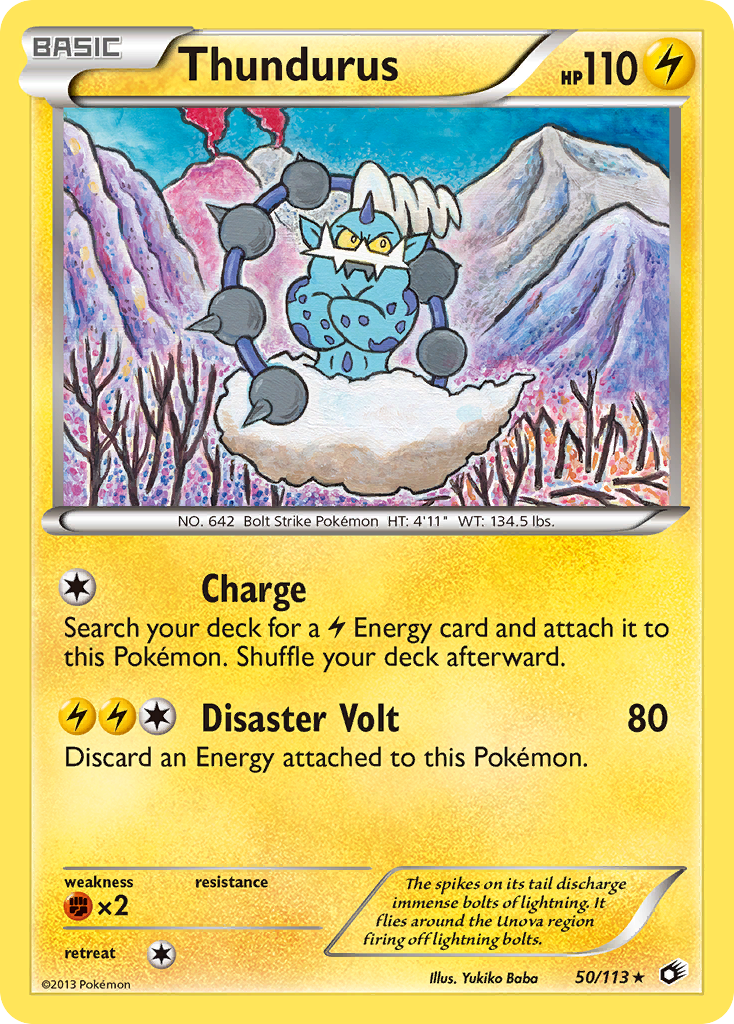Thundurus (50/113) (Theme Deck Exclusive) [Black & White: Legendary Treasures] | Good Games Morley